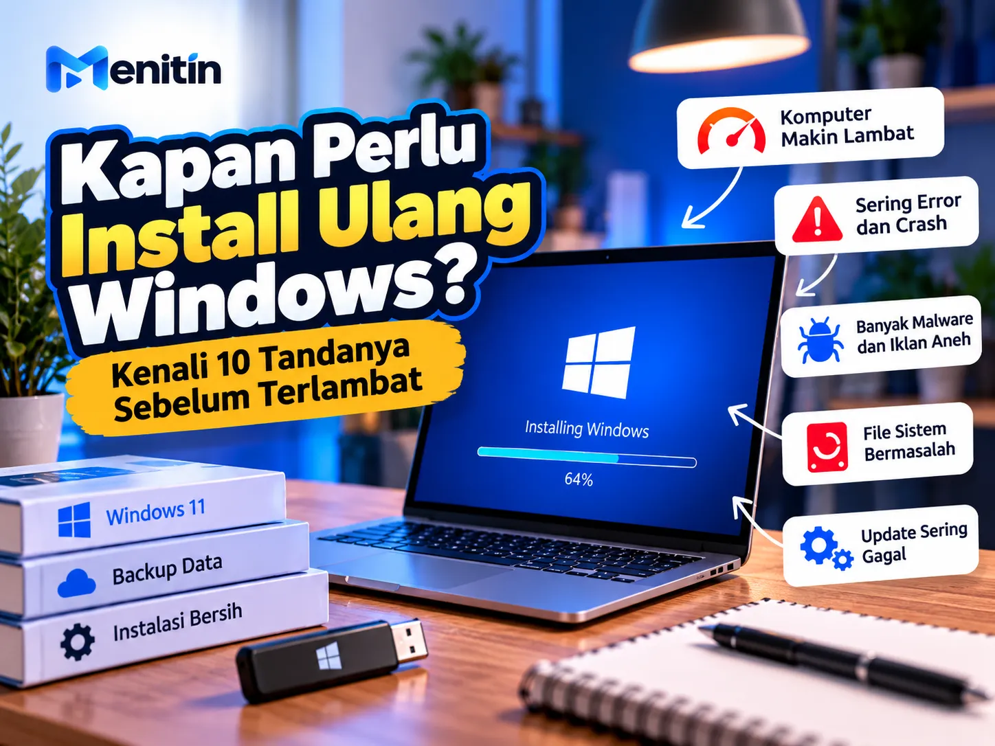Kapan Perlu Install Ulang Windows? Kenali 10 Tandanya Sebelum Terlambat